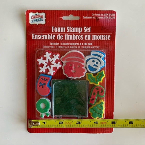 🙂4/$20 Christmas House Foam Stamp Set - Picture 3 of 4